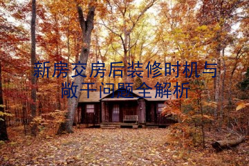 新房交房后装修时机与敞干问题全解析
